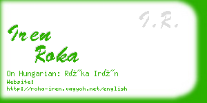 iren roka business card